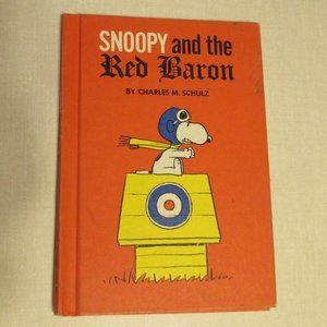 Vintage 1966 Weekly Reader:  Snoopy and the Red Baron Hardcover Book